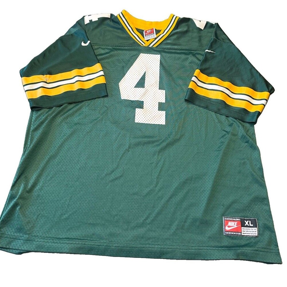 Brett Favre Vintage Youth XL Nike Green Replica Starter Jersey